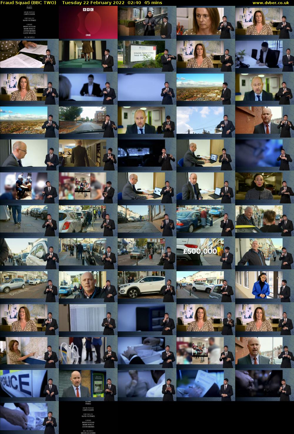 Fraud Squad (BBC TWO) Tuesday 22 February 2022 02:40 - 03:25