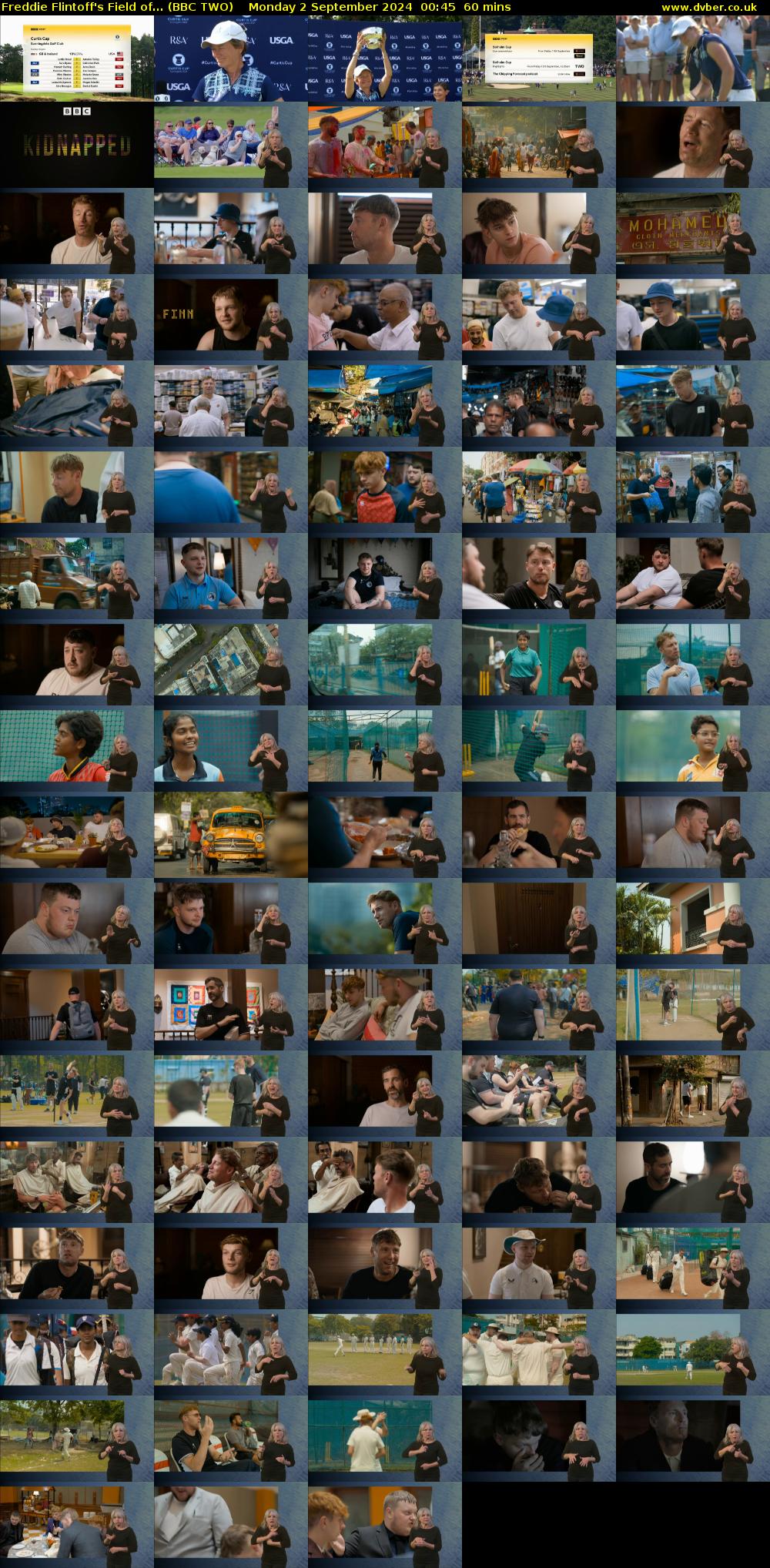 Freddie Flintoff's Field of... (BBC TWO) Monday 2 September 2024 00:45 - 01:45