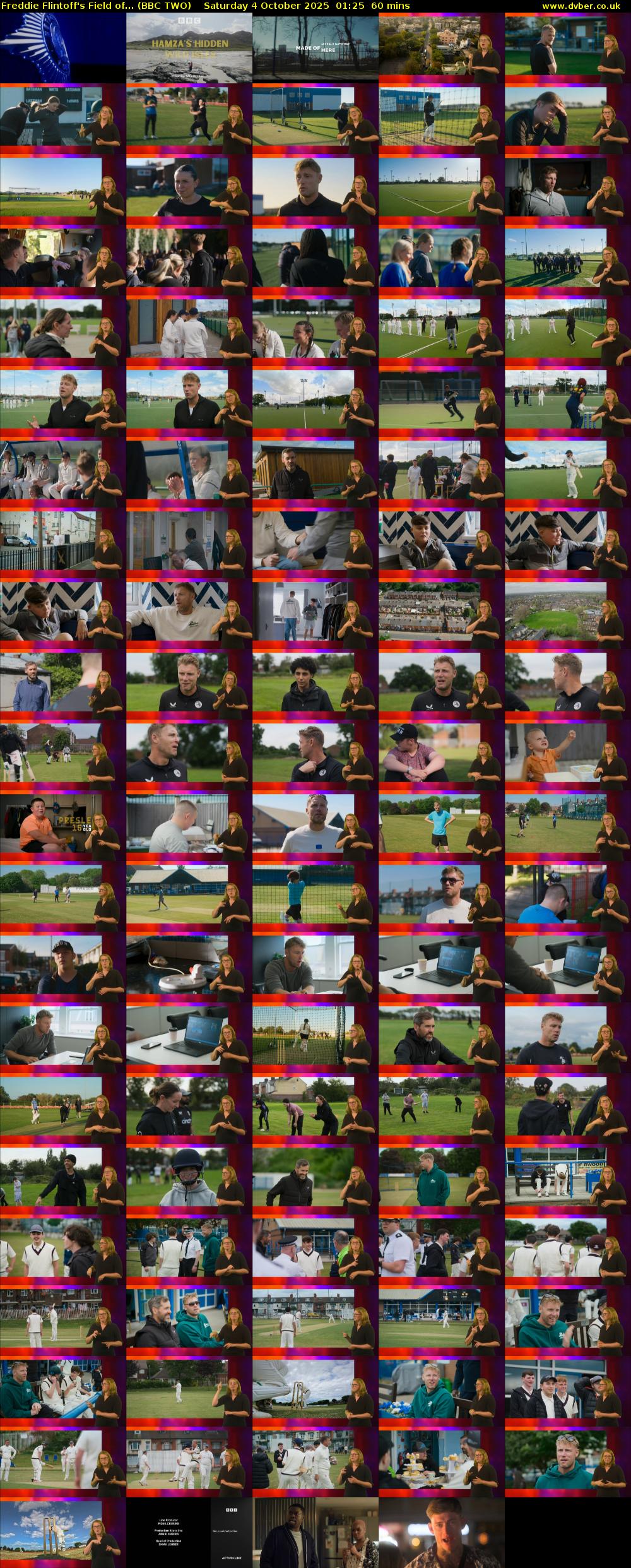 Freddie Flintoff's Field of... (BBC TWO) Saturday 4 October 2025 01:25 - 02:25
