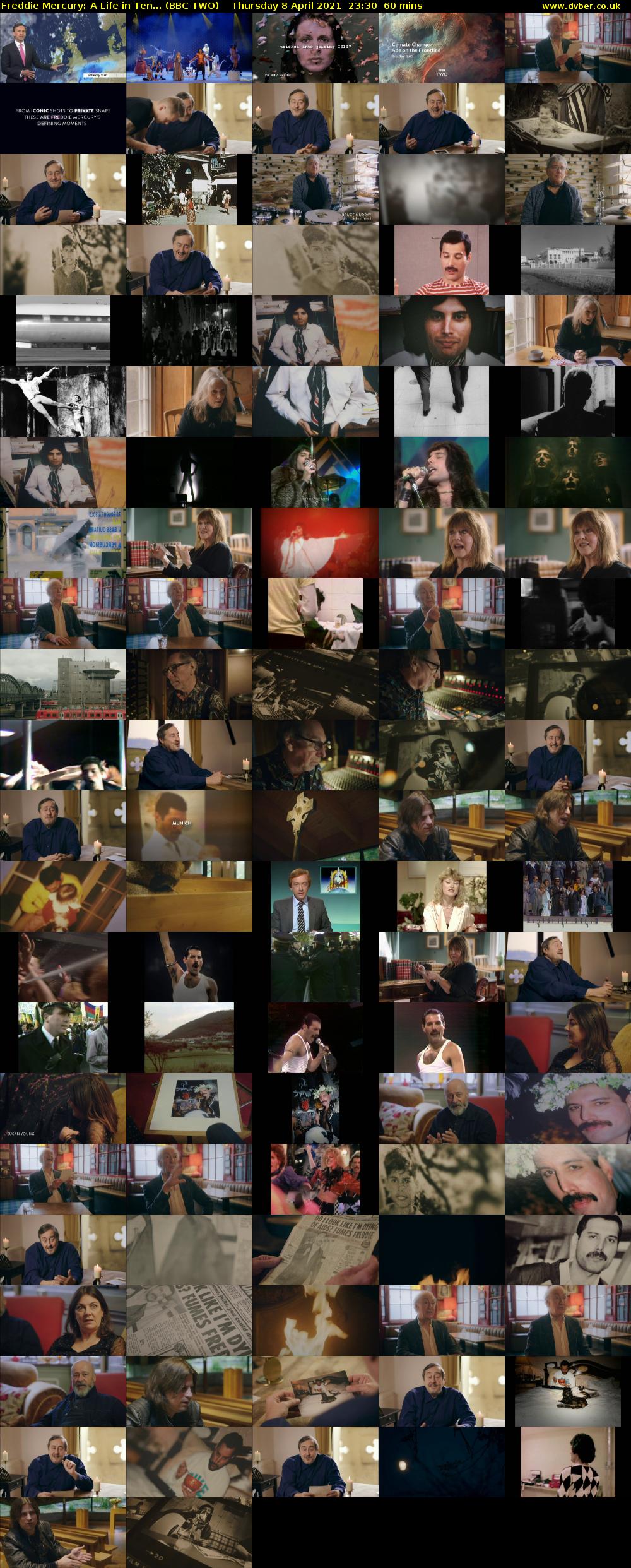 Freddie Mercury: A Life in Ten... (BBC TWO) Thursday 8 April 2021 23:30 - 00:30