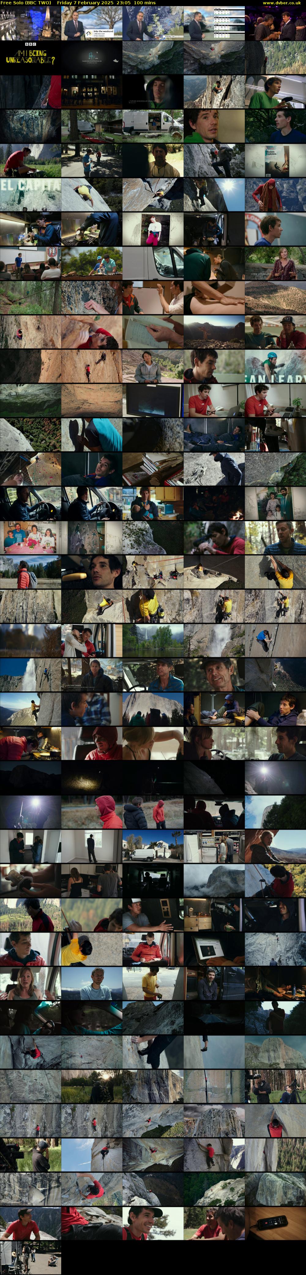 Free Solo (BBC TWO) Friday 7 February 2025 23:05 - 00:45