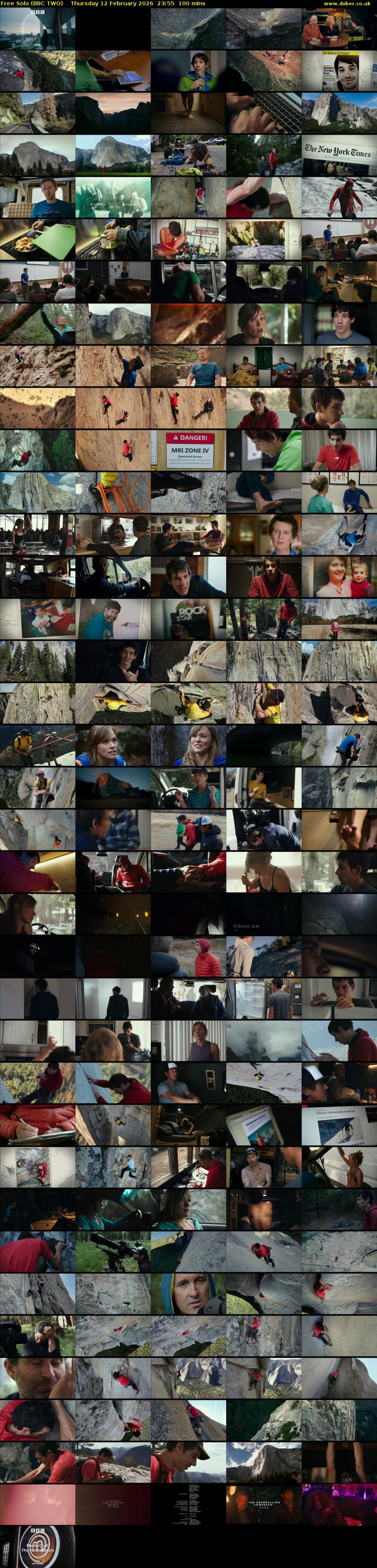 Free Solo (BBC TWO) Thursday 12 February 2026 23:55 - 01:35