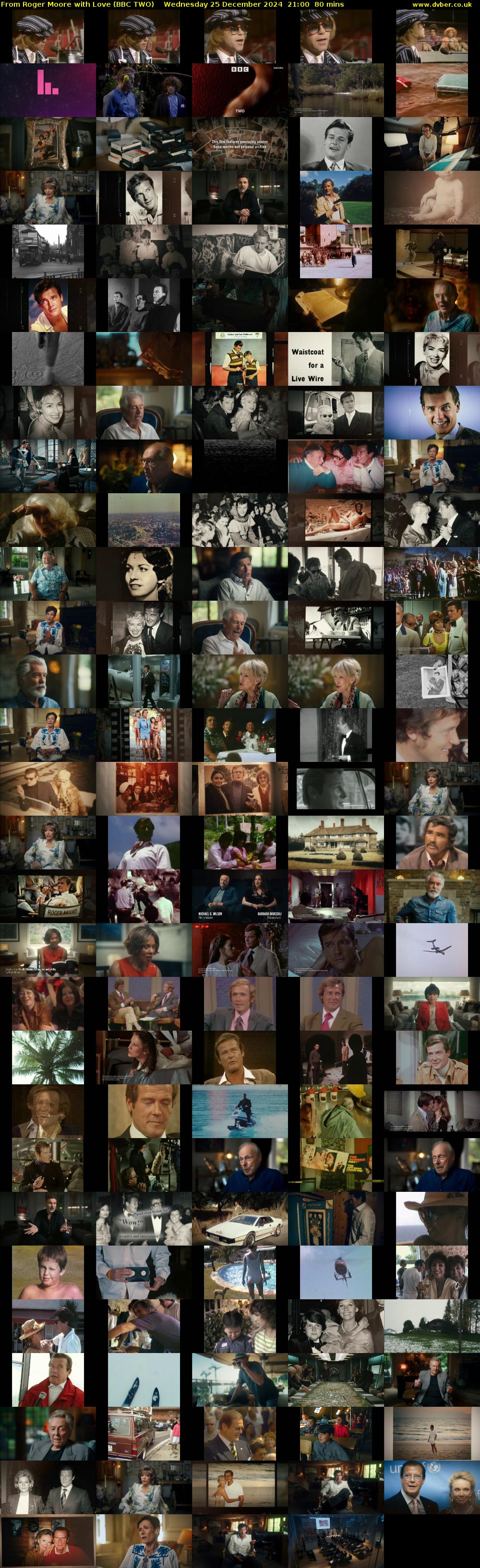 From Roger Moore with Love (BBC TWO) Wednesday 25 December 2024 21:00 - 22:20