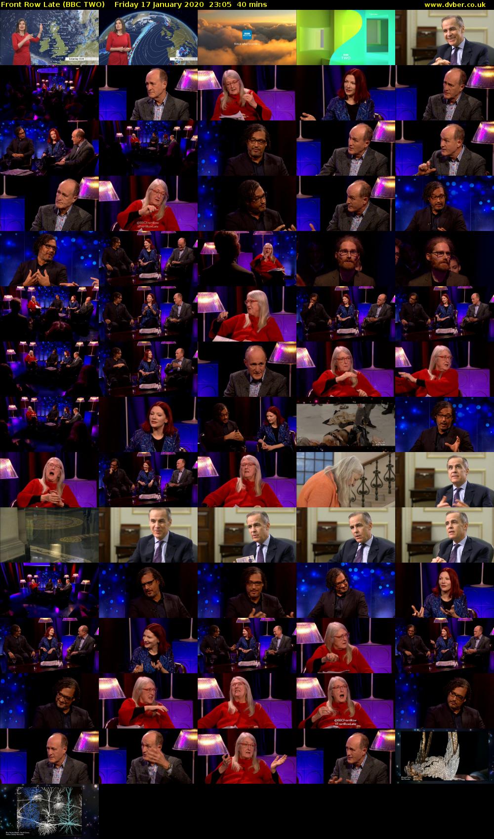 Front Row Late (BBC TWO) Friday 17 January 2020 23:05 - 23:45