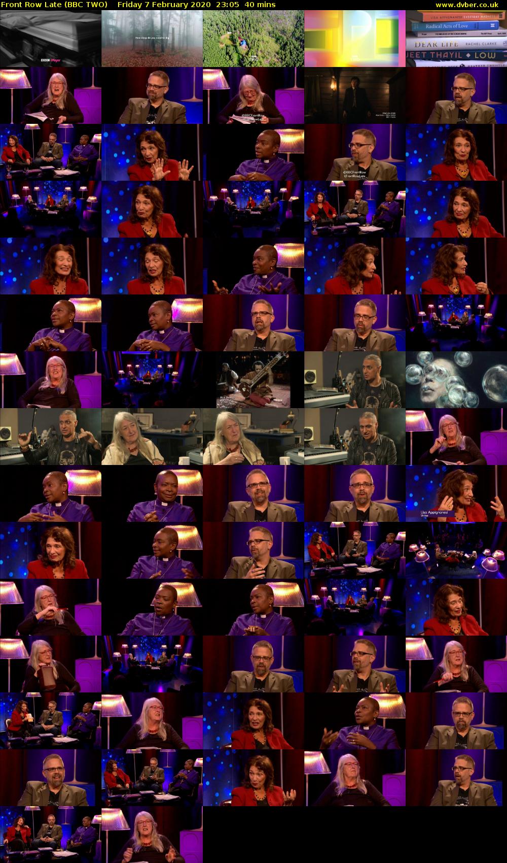Front Row Late (BBC TWO) Friday 7 February 2020 23:05 - 23:45