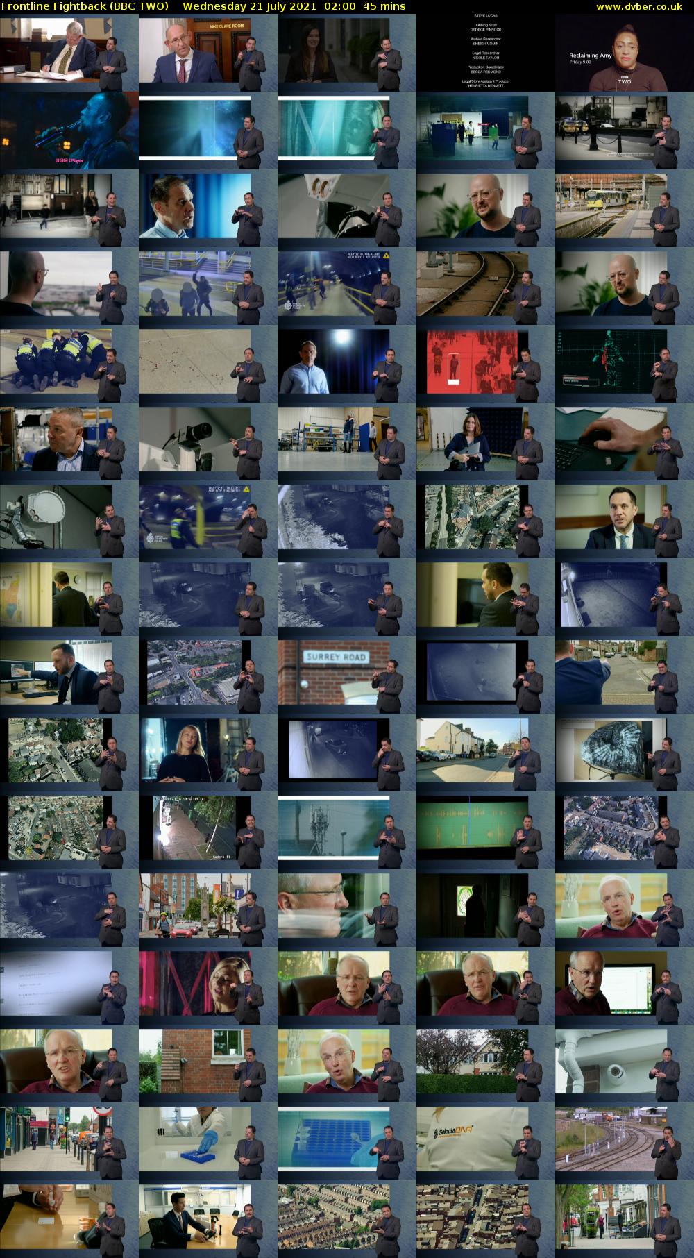 Frontline Fightback (BBC TWO) Wednesday 21 July 2021 02:00 - 02:45