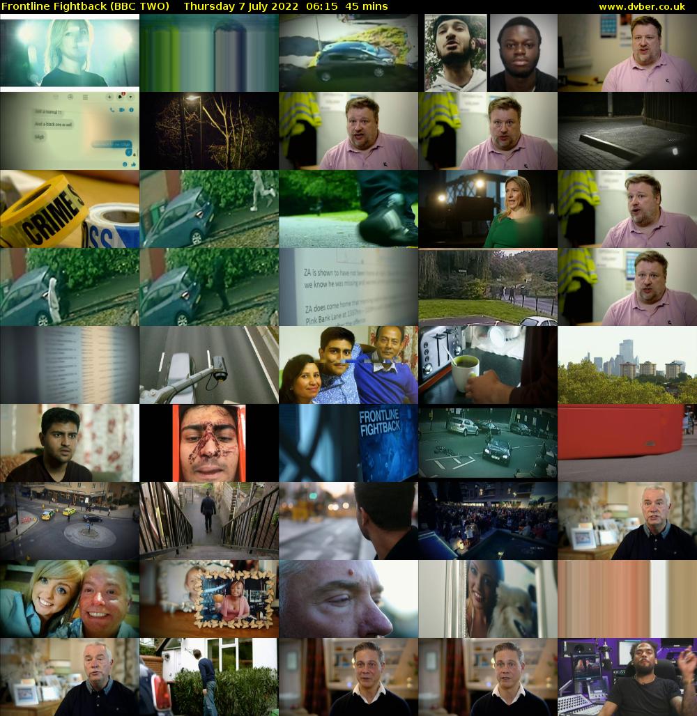 Frontline Fightback (BBC TWO) Thursday 7 July 2022 06:15 - 07:00