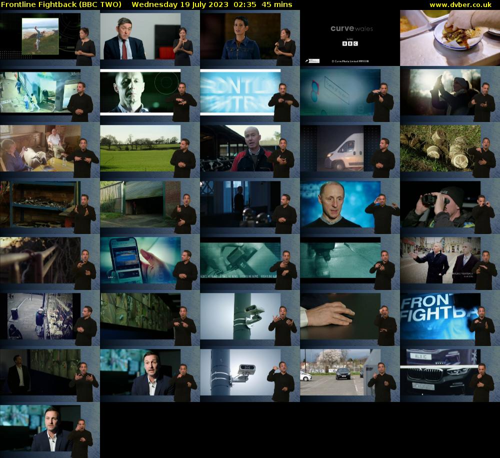 Frontline Fightback (BBC TWO) Wednesday 19 July 2023 02:35 - 03:20