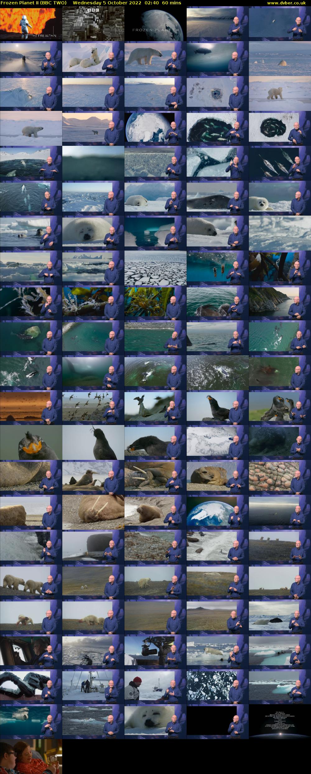 Frozen Planet II (BBC TWO) Wednesday 5 October 2022 02:40 - 03:40