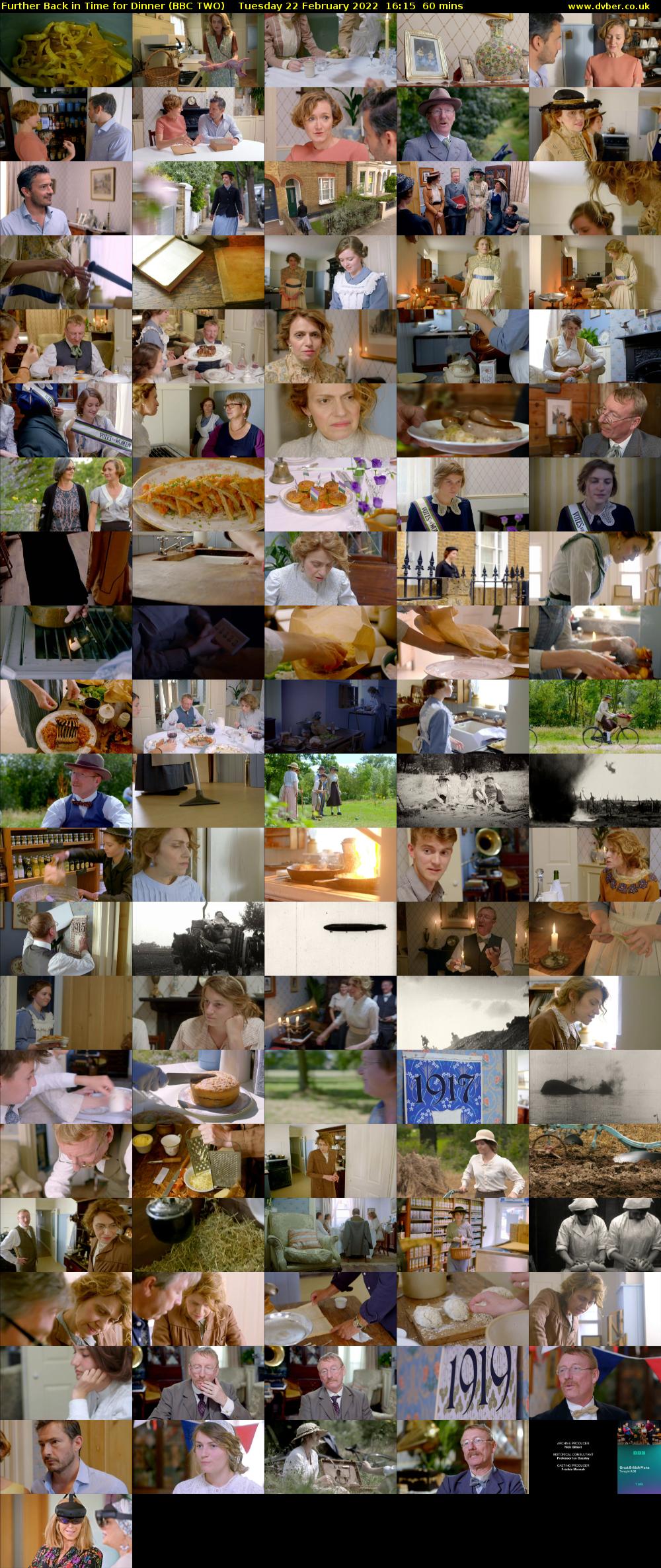 Further Back in Time for Dinner (BBC TWO) Tuesday 22 February 2022 16:15 - 17:15