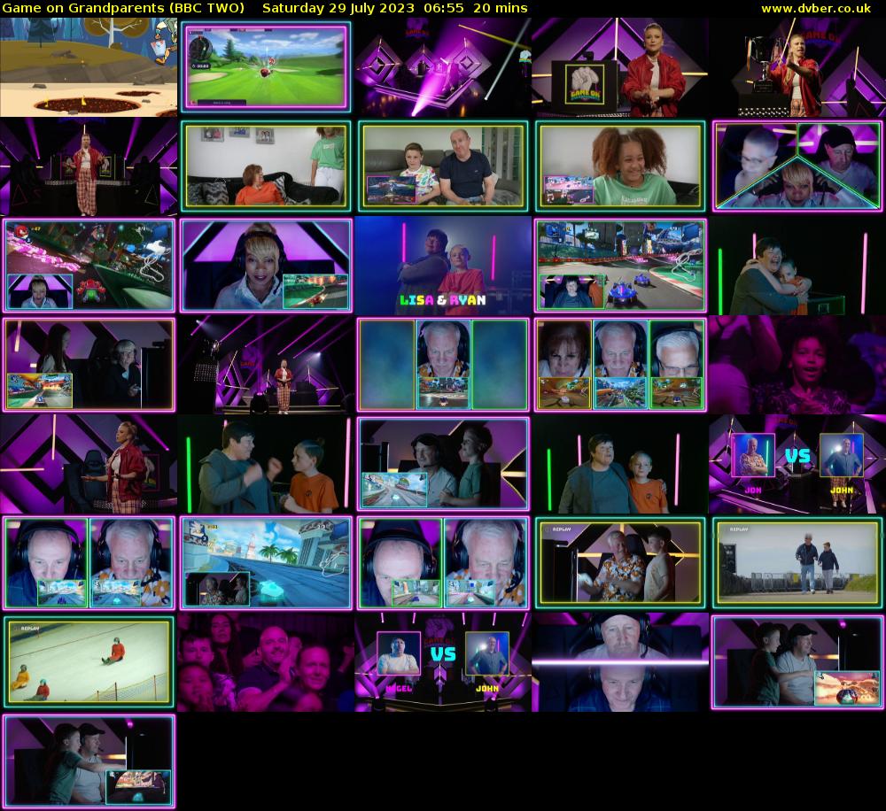 Game on Grandparents (BBC TWO) Saturday 29 July 2023 06:55 - 07:15