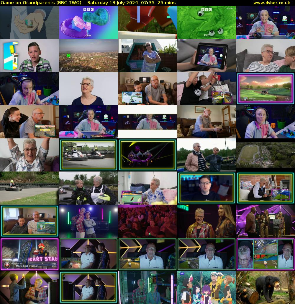 Game on Grandparents (BBC TWO) Saturday 13 July 2024 07:35 - 08:00