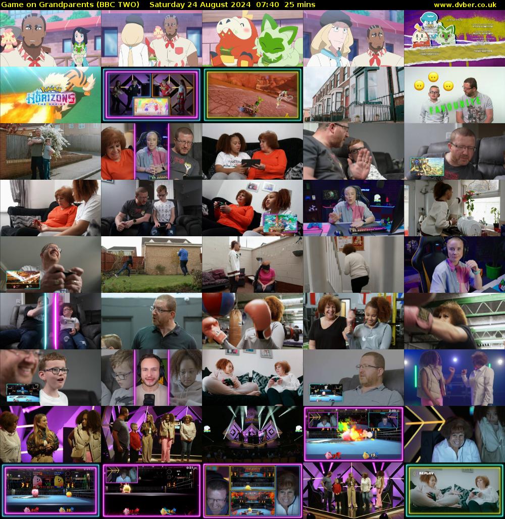 Game on Grandparents (BBC TWO) Saturday 24 August 2024 07:40 - 08:05