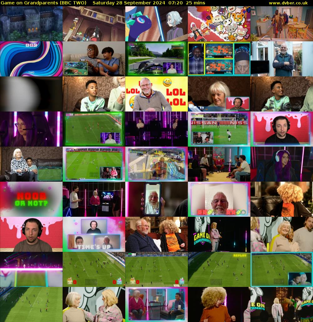 Game on Grandparents (BBC TWO) Saturday 28 September 2024 07:20 - 07:45