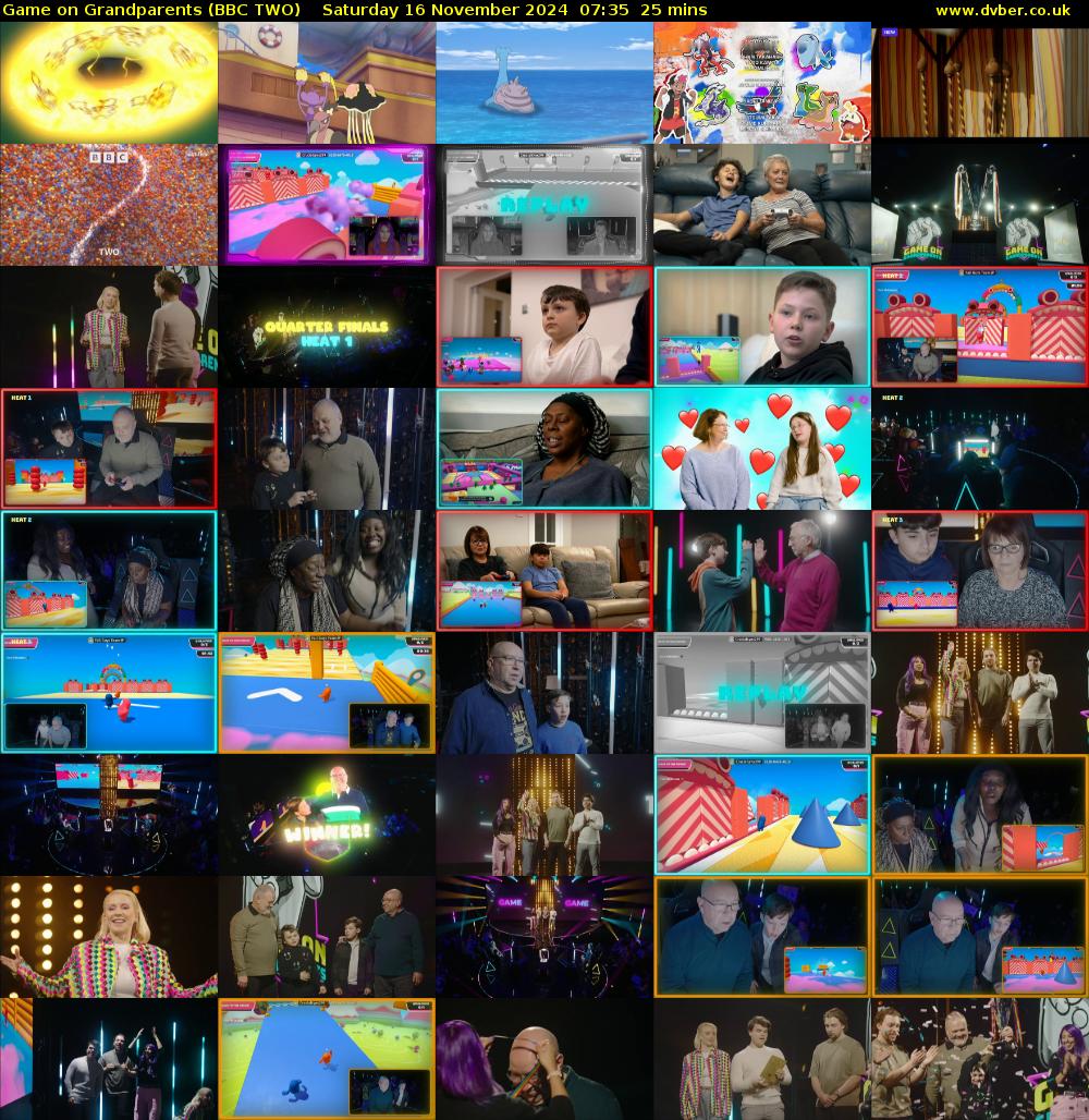 Game on Grandparents (BBC TWO) Saturday 16 November 2024 07:35 - 08:00