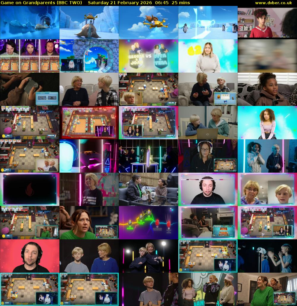 Game on Grandparents (BBC TWO) Saturday 21 February 2026 06:45 - 07:10