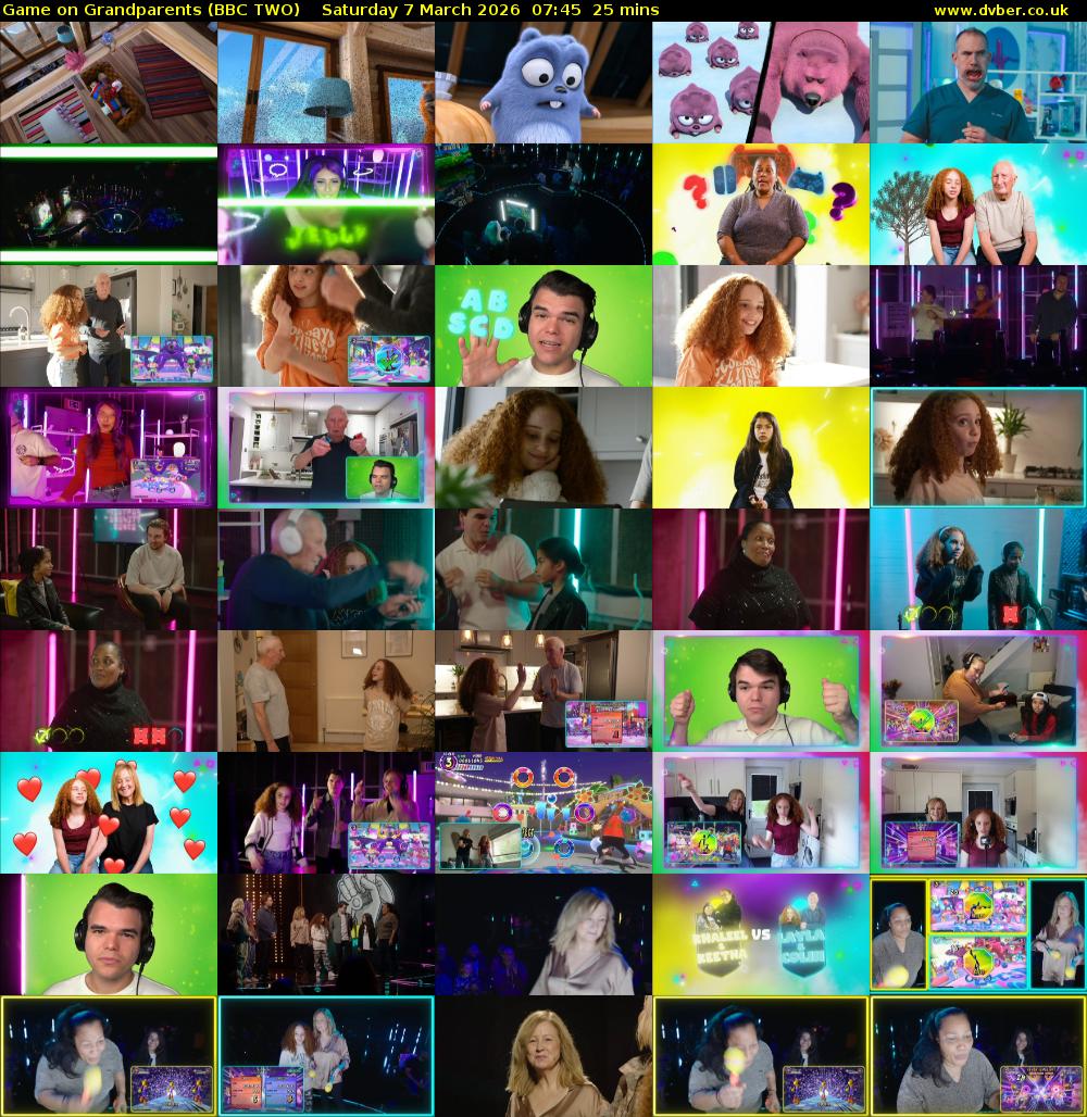 Game on Grandparents (BBC TWO) Saturday 7 March 2026 07:45 - 08:10