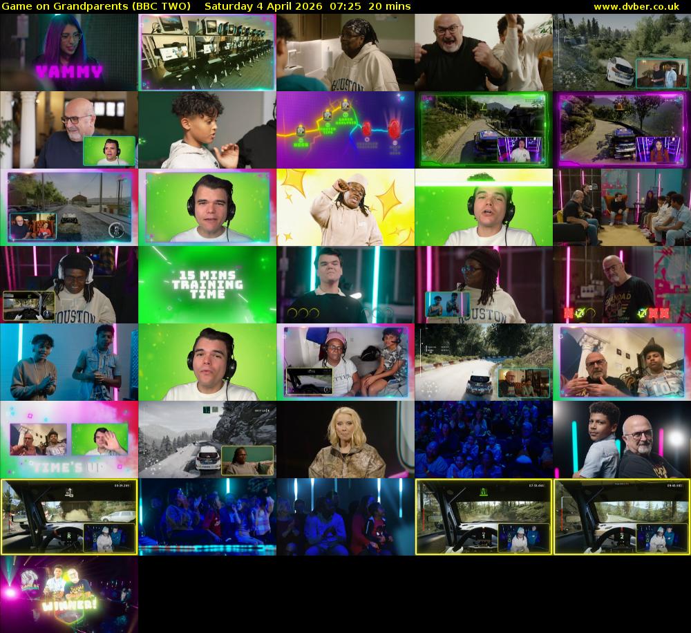 Game on Grandparents (BBC TWO) Saturday 4 April 2026 07:25 - 07:45
