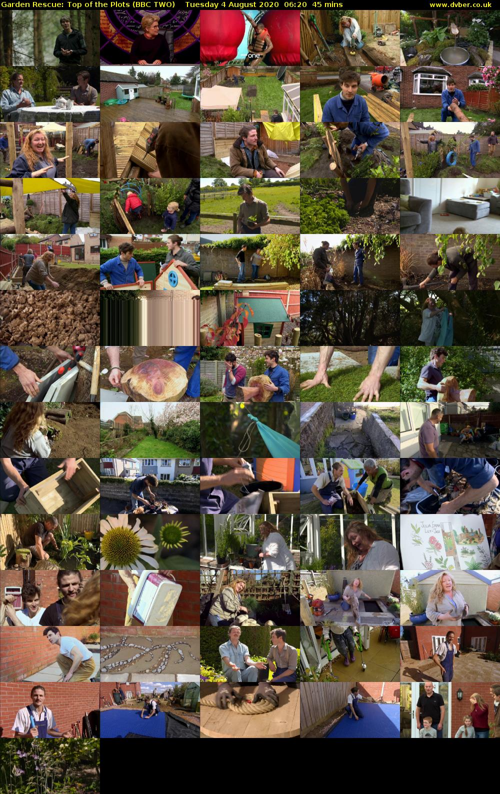 Garden Rescue: Top of the Plots (BBC TWO) Tuesday 4 August 2020 06:20 - 07:05