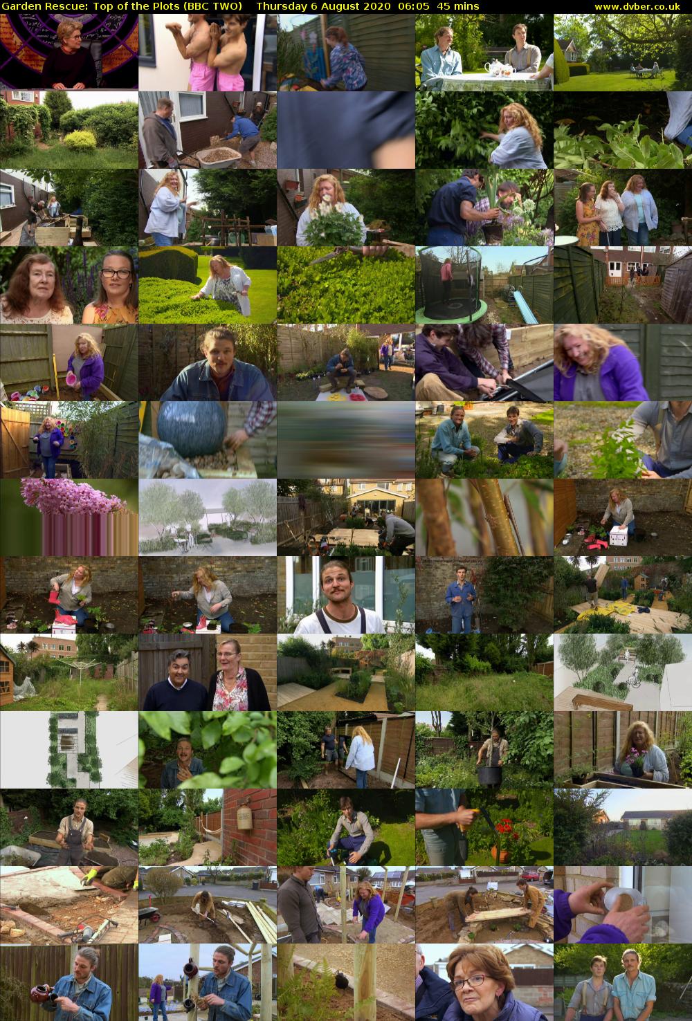 Garden Rescue: Top of the Plots (BBC TWO) Thursday 6 August 2020 06:05 - 06:50