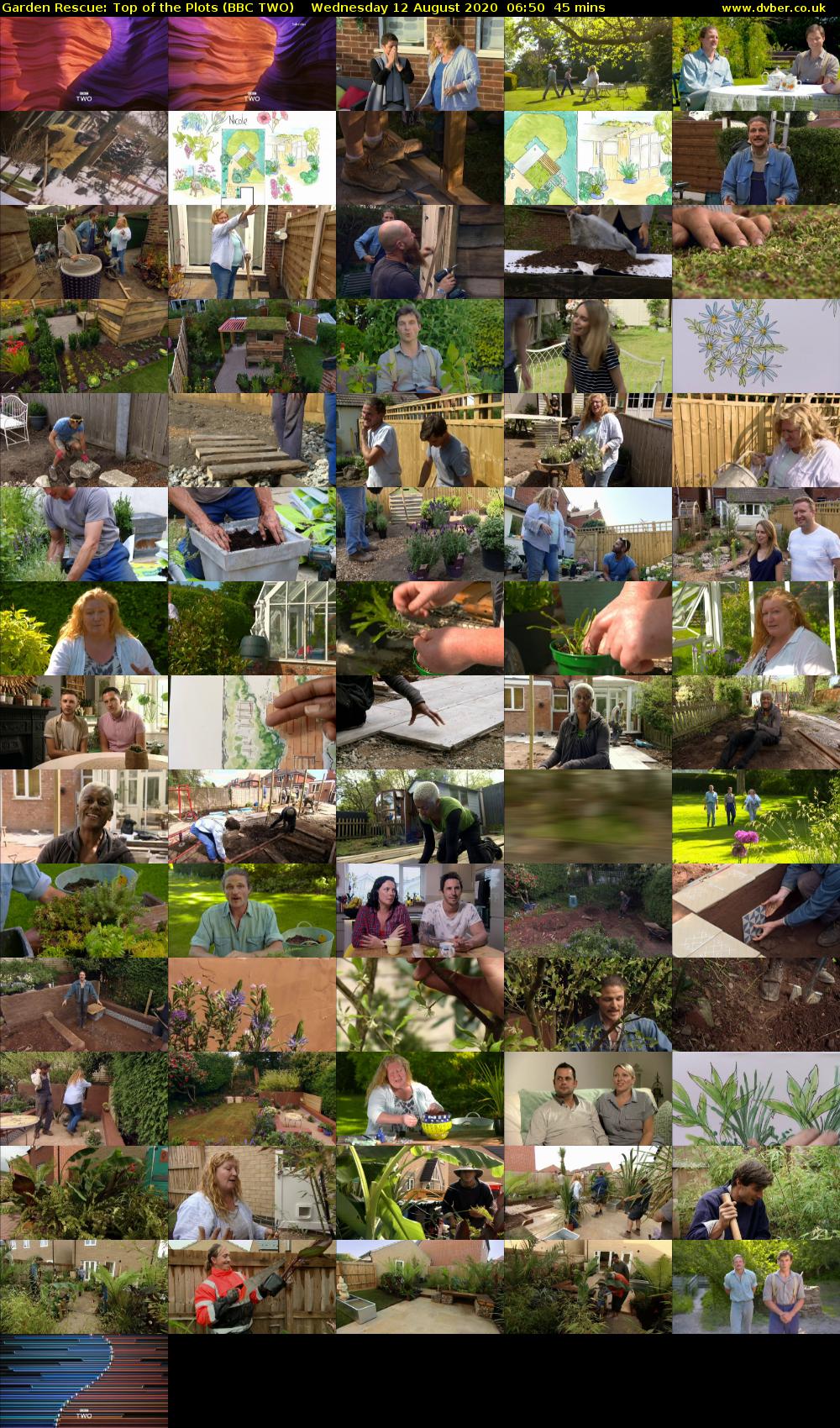 Garden Rescue: Top of the Plots (BBC TWO) Wednesday 12 August 2020 06:50 - 07:35