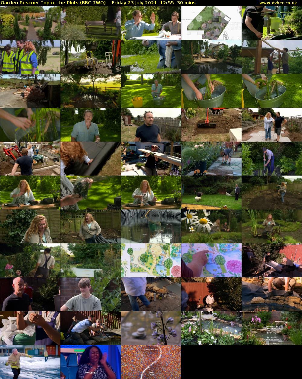 Garden Rescue: Top of the Plots (BBC TWO) Friday 23 July 2021 12:55 - 13:25