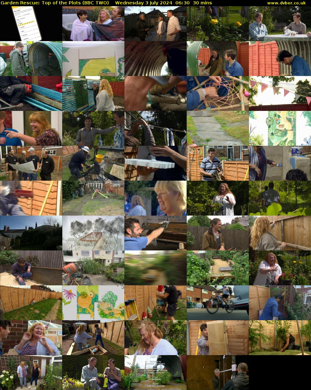 Garden Rescue: Top of the Plots (BBC TWO) Wednesday 3 July 2024 06:30 - 07:00