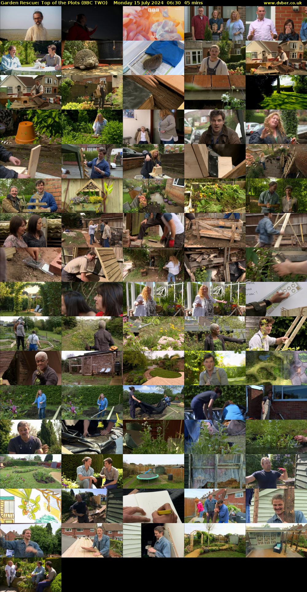 Garden Rescue: Top of the Plots (BBC TWO) Monday 15 July 2024 06:30 - 07:15