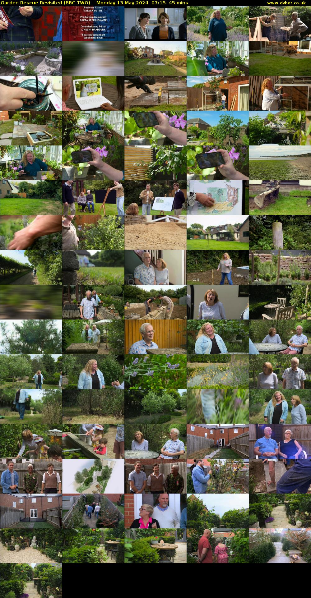 Garden Rescue Revisited (BBC TWO) Monday 13 May 2024 07:15 - 08:00