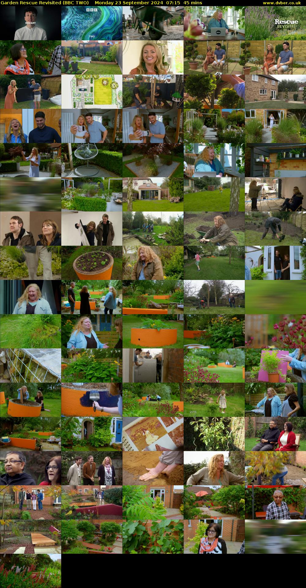 Garden Rescue Revisited (BBC TWO) Monday 23 September 2024 07:15 - 08:00