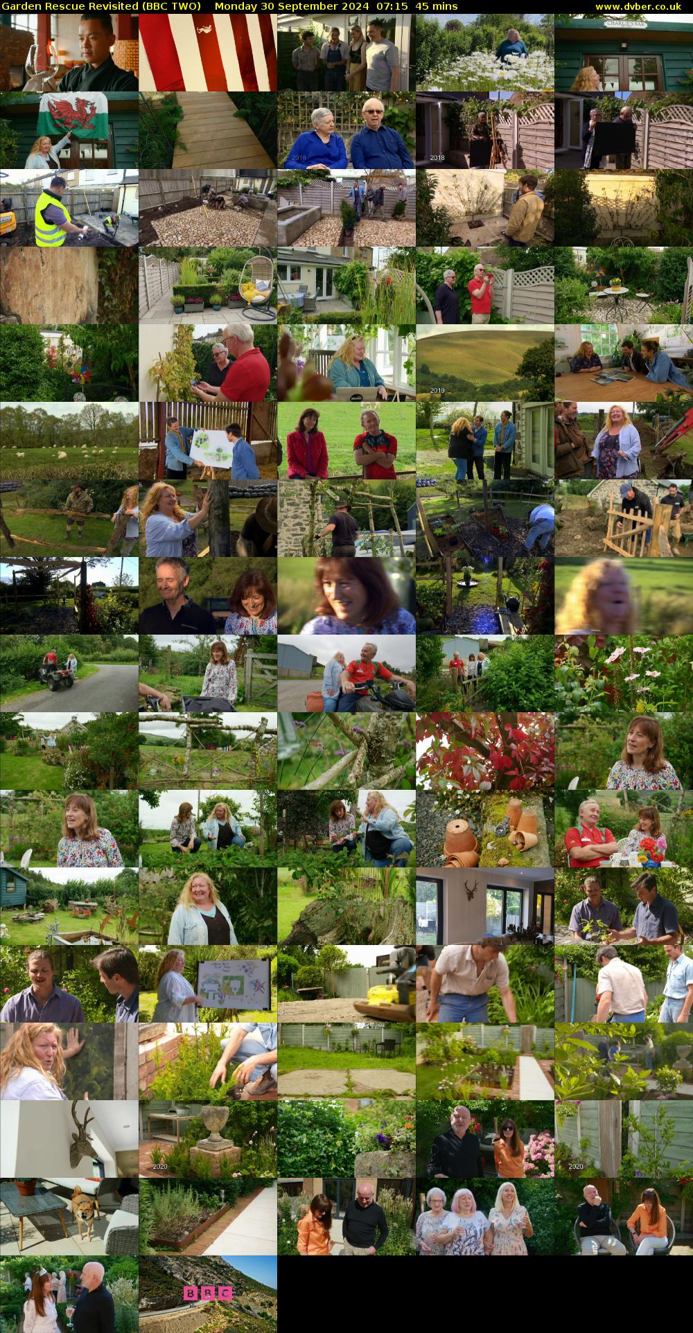 Garden Rescue Revisited (BBC TWO) Monday 30 September 2024 07:15 - 08:00
