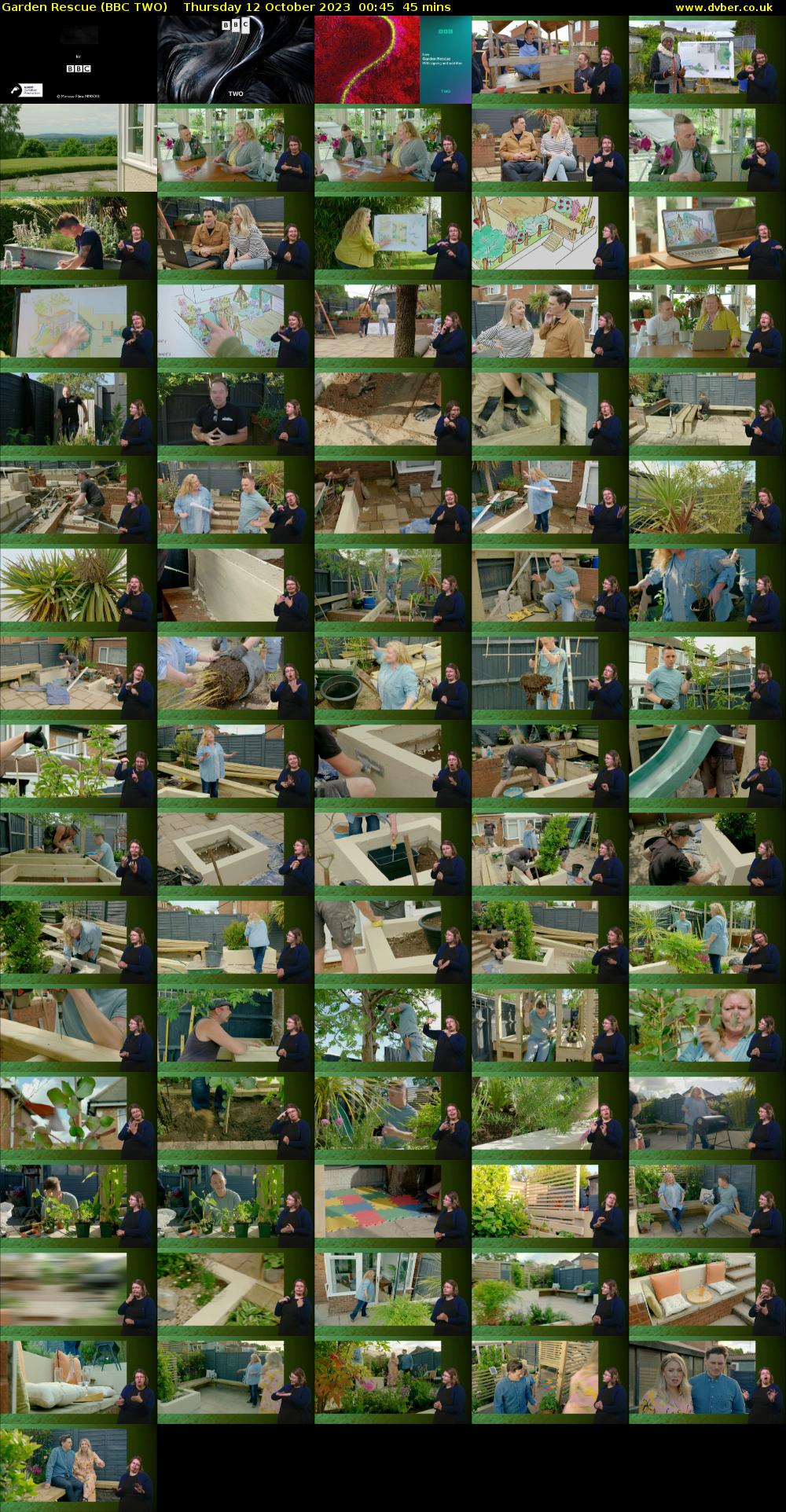 Garden Rescue (BBC TWO) Thursday 12 October 2023 00:45 - 01:30
