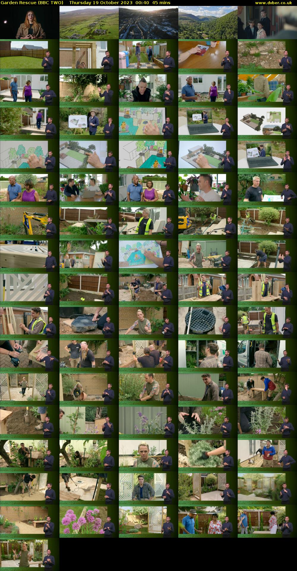 Garden Rescue (BBC TWO) Thursday 19 October 2023 00:40 - 01:25