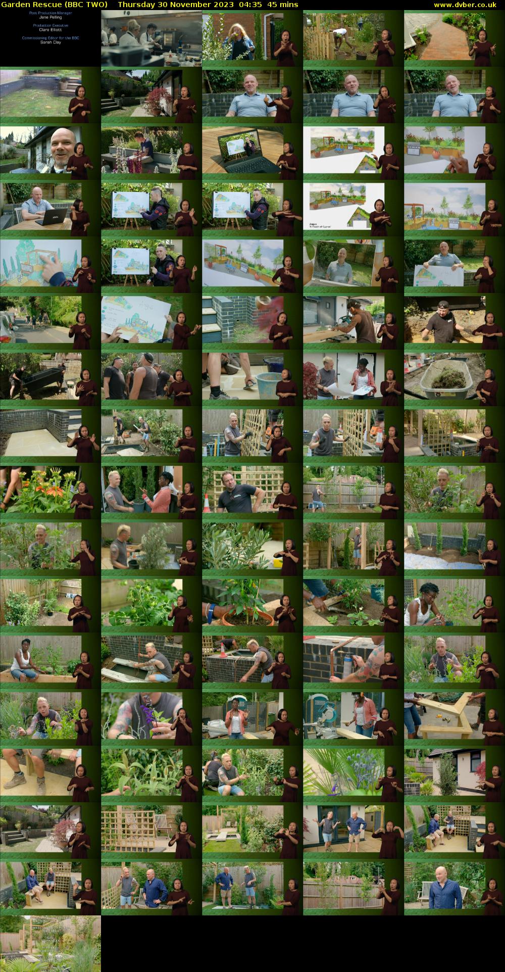 Garden Rescue (BBC TWO) Thursday 30 November 2023 04:35 - 05:20
