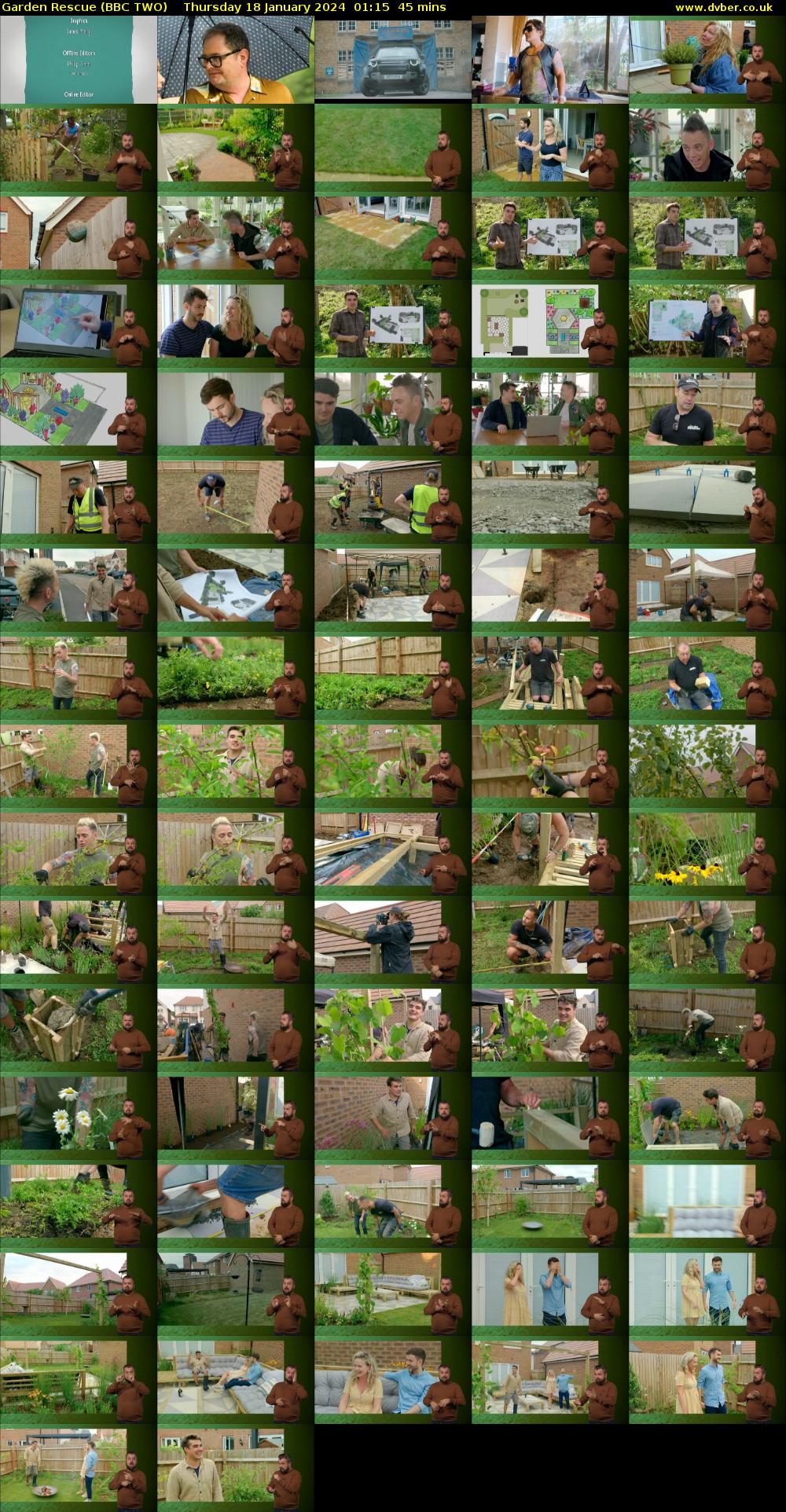 Garden Rescue (BBC TWO) Thursday 18 January 2024 01:15 - 02:00