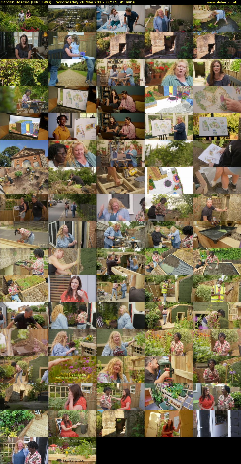 Garden Rescue (BBC TWO) Wednesday 28 May 2025 07:15 - 08:00