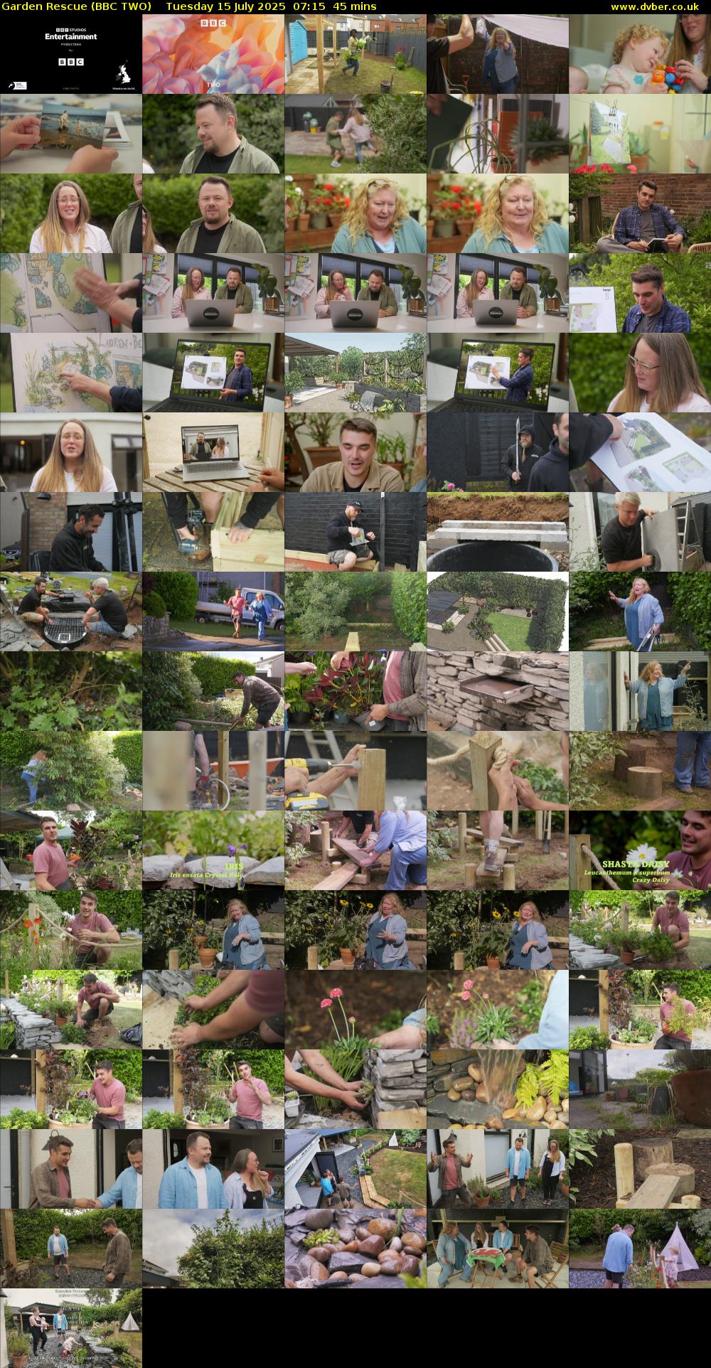 Garden Rescue (BBC TWO) Tuesday 15 July 2025 07:15 - 08:00