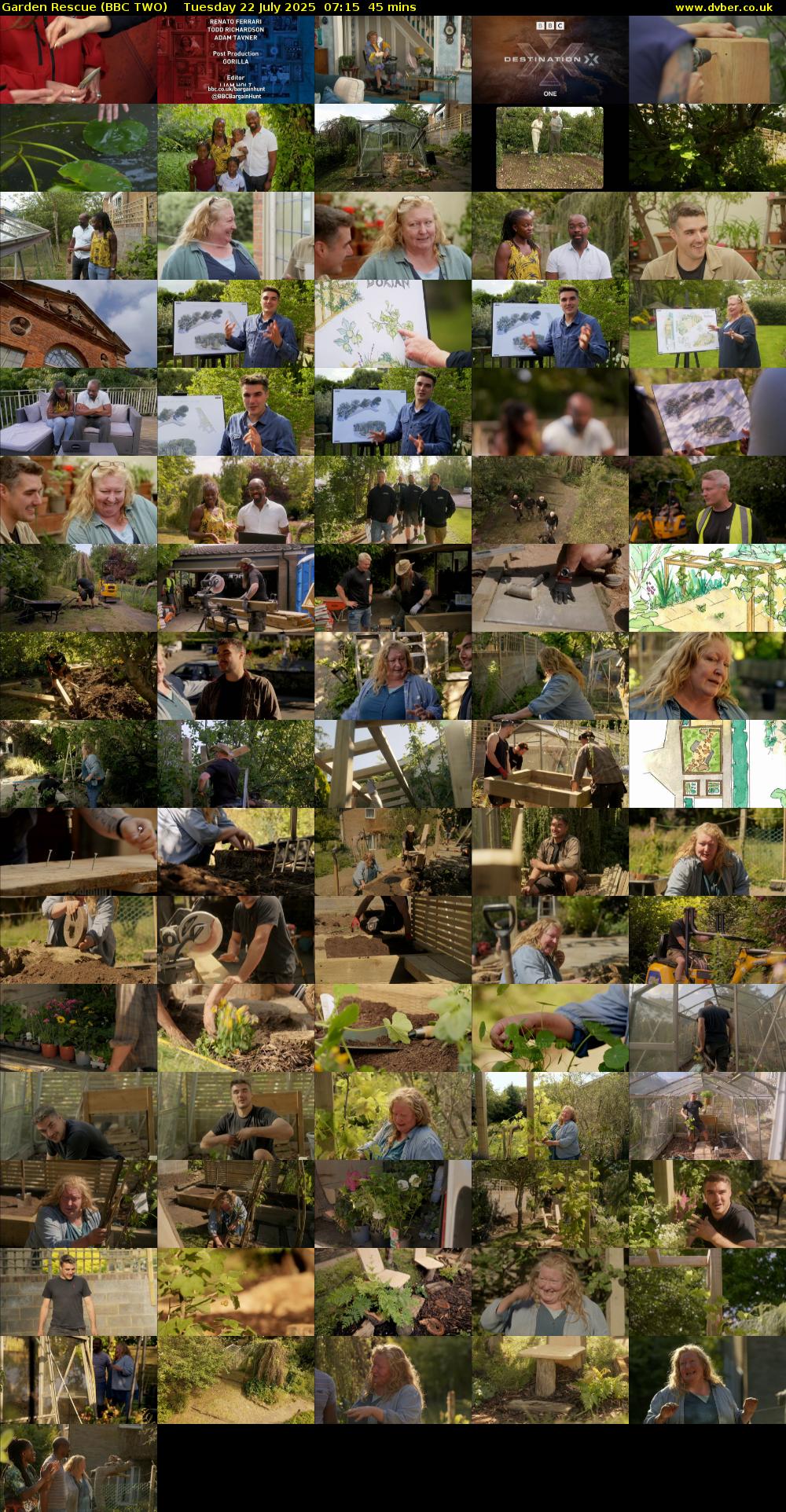Garden Rescue (BBC TWO) Tuesday 22 July 2025 07:15 - 08:00