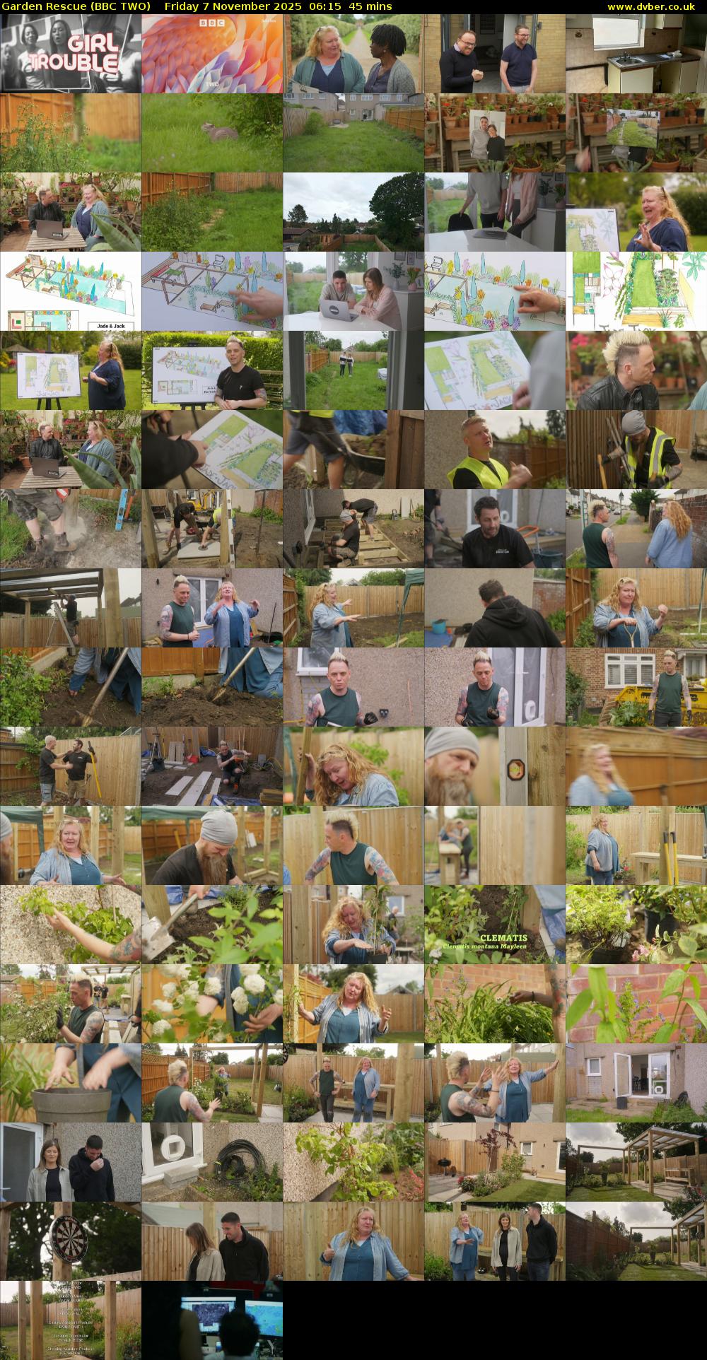 Garden Rescue (BBC TWO) Friday 7 November 2025 06:15 - 07:00