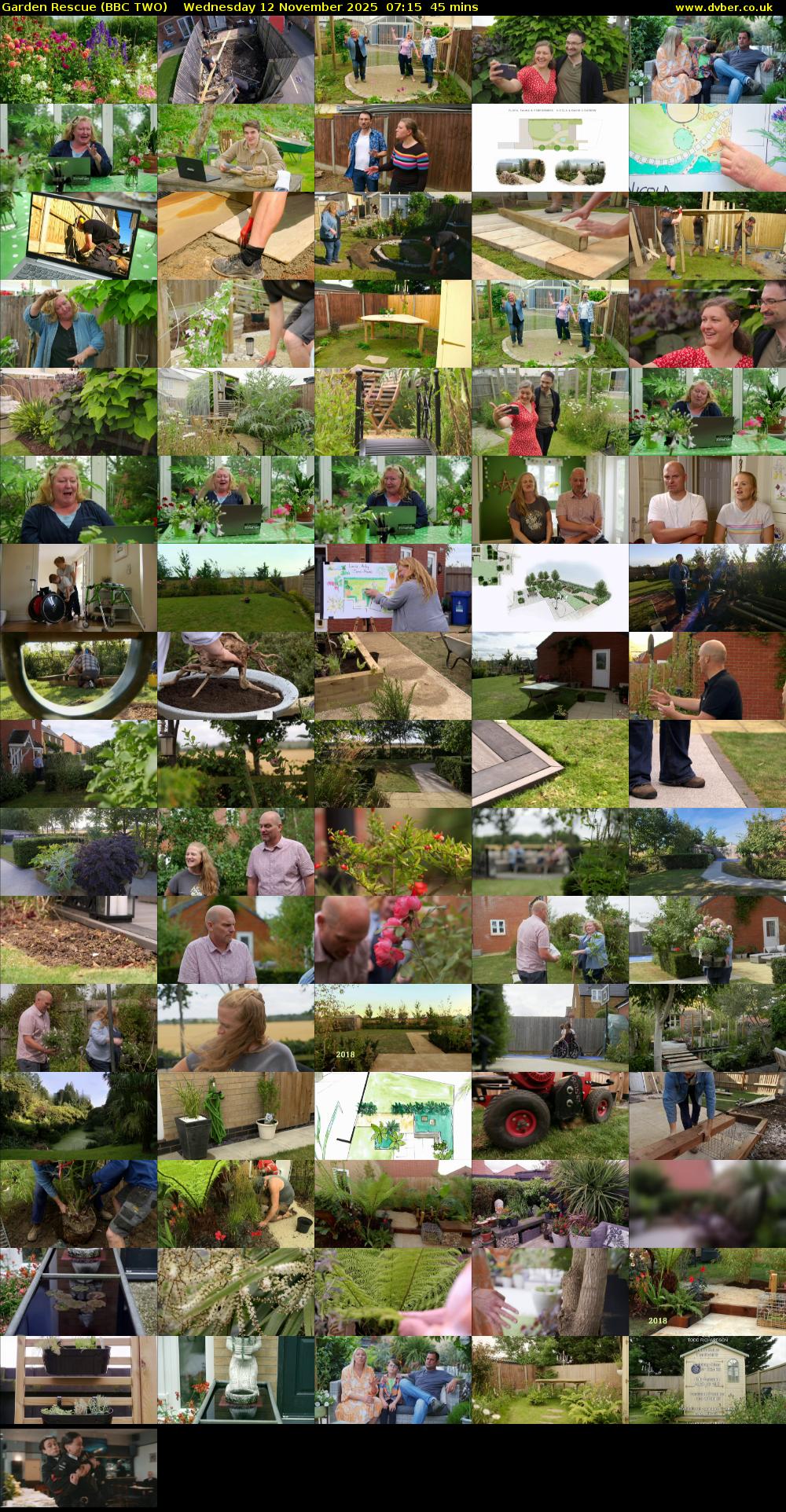 Garden Rescue (BBC TWO) Wednesday 12 November 2025 07:15 - 08:00