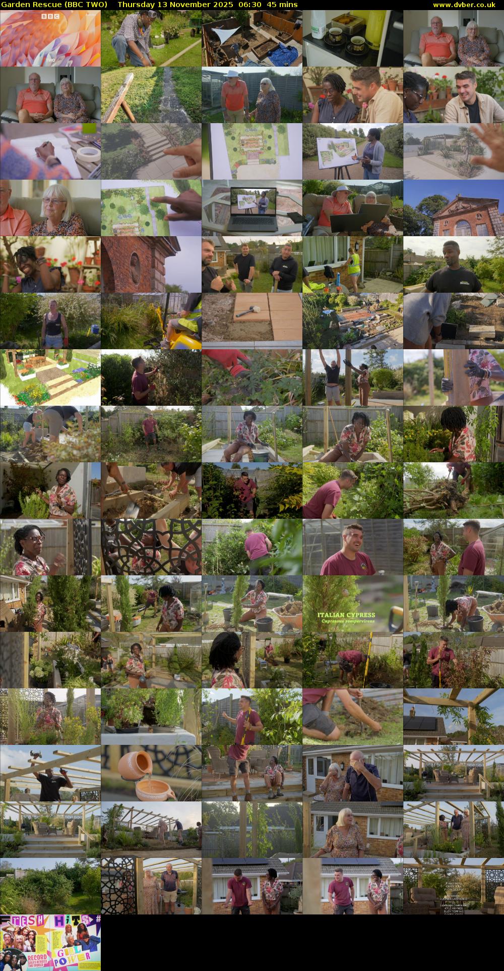 Garden Rescue (BBC TWO) Thursday 13 November 2025 06:30 - 07:15
