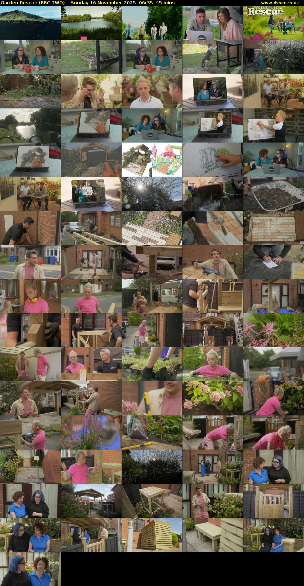 Garden Rescue (BBC TWO) Sunday 16 November 2025 06:35 - 07:20