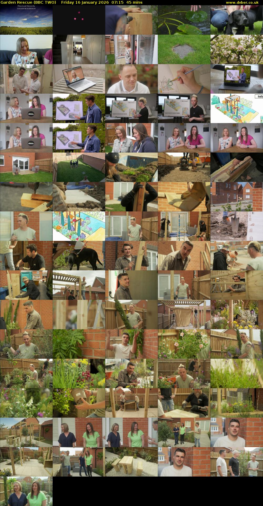 Garden Rescue (BBC TWO) Friday 16 January 2026 07:15 - 08:00