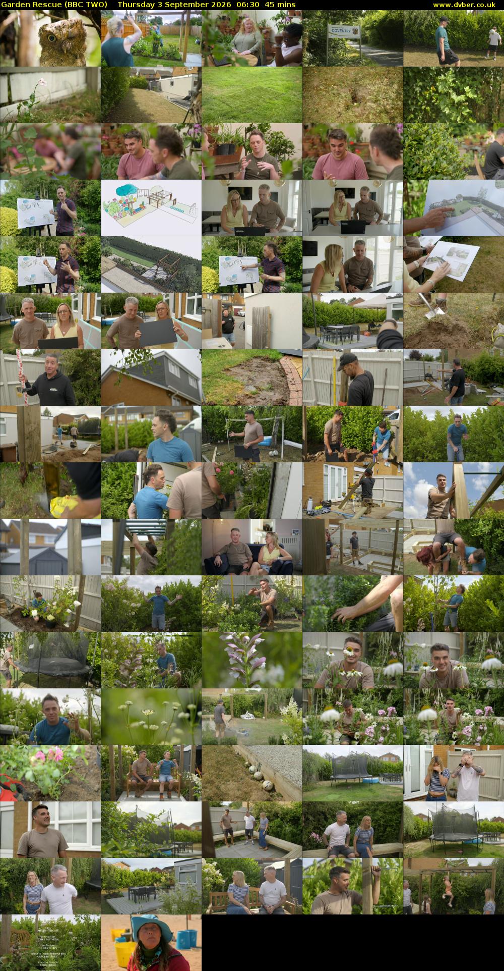 Garden Rescue (BBC TWO) Thursday 3 September 2026 06:30 - 07:15