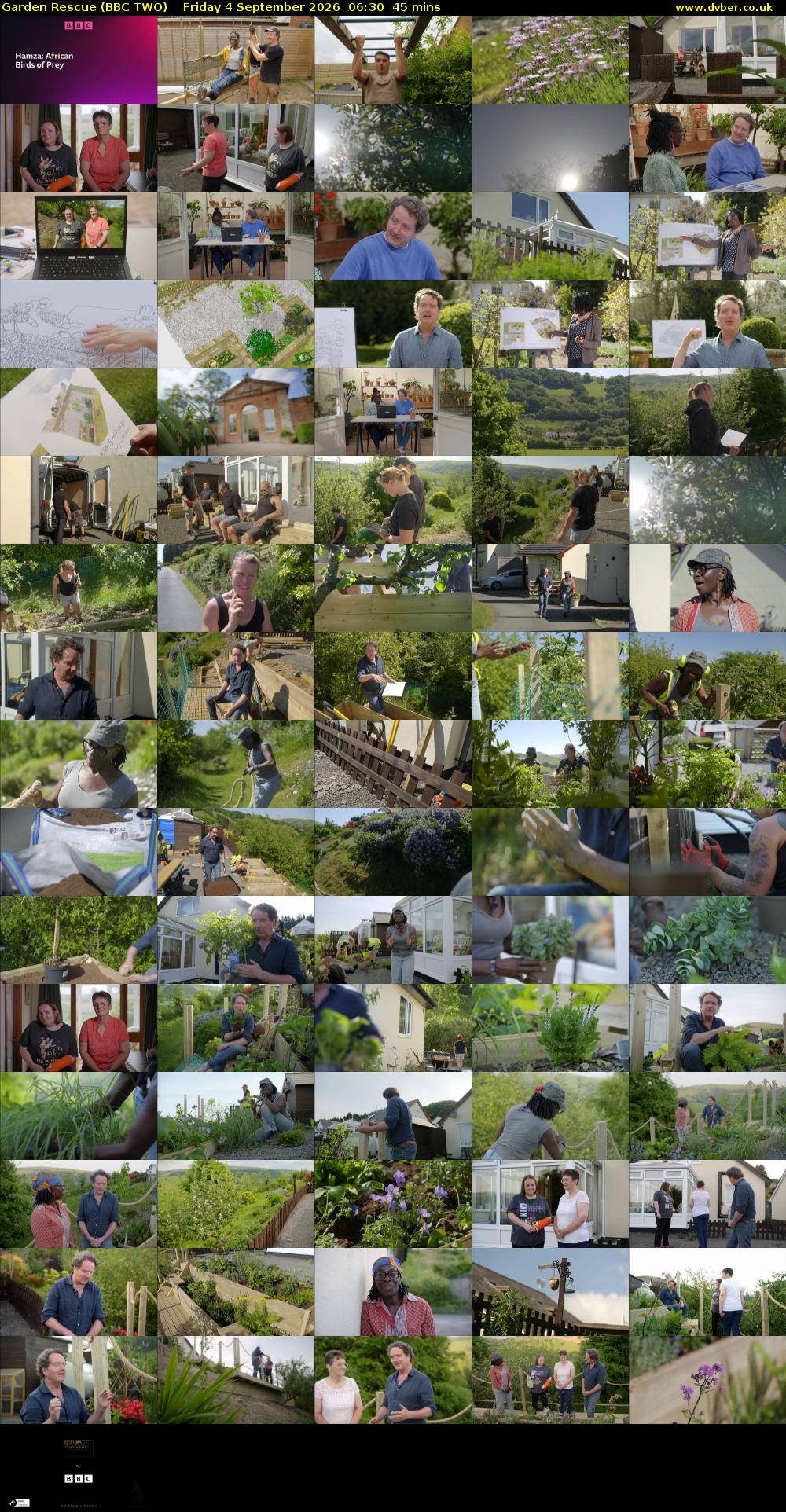 Garden Rescue (BBC TWO) Friday 4 September 2026 06:30 - 07:15