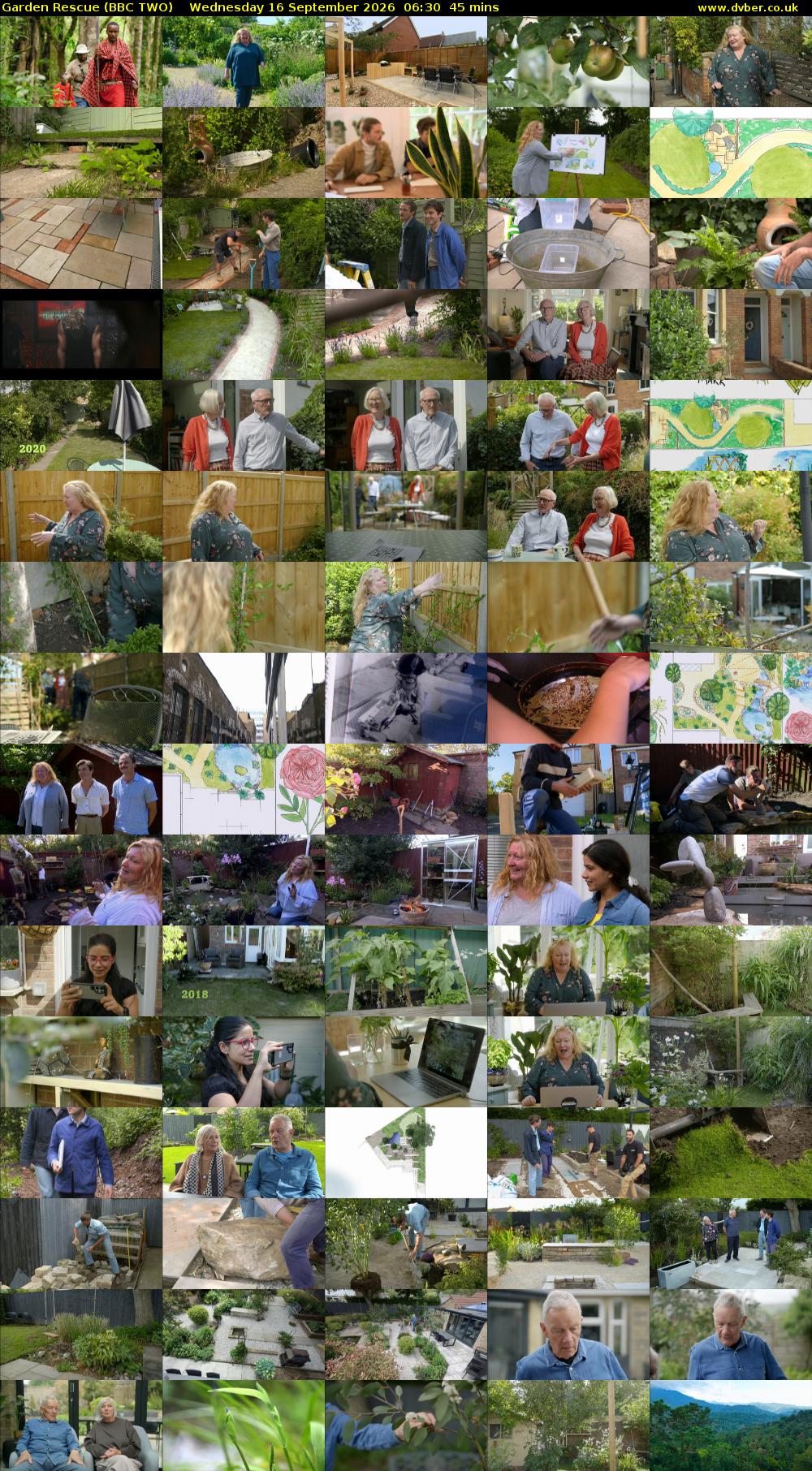 Garden Rescue (BBC TWO) Wednesday 16 September 2026 06:30 - 07:15