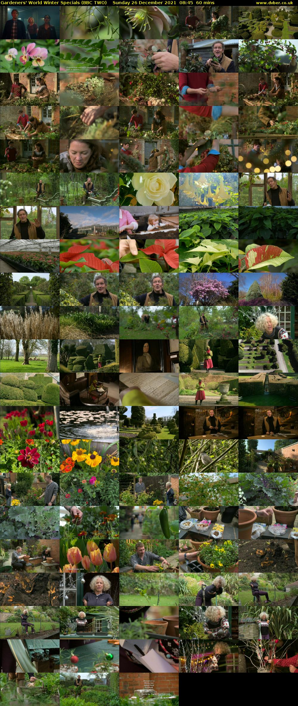 Gardeners' World Winter Specials (BBC TWO) Sunday 26 December 2021 08:45 - 09:45