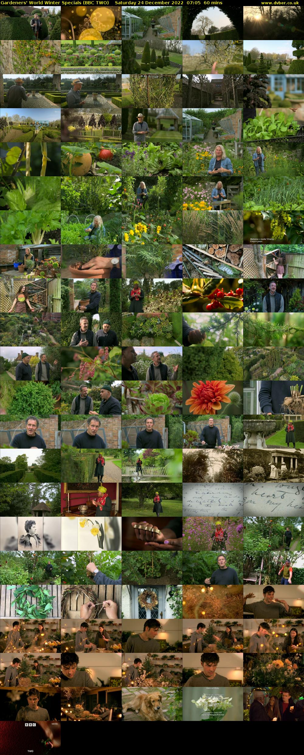 Gardeners' World Winter Specials (BBC TWO) Saturday 24 December 2022 07:05 - 08:05