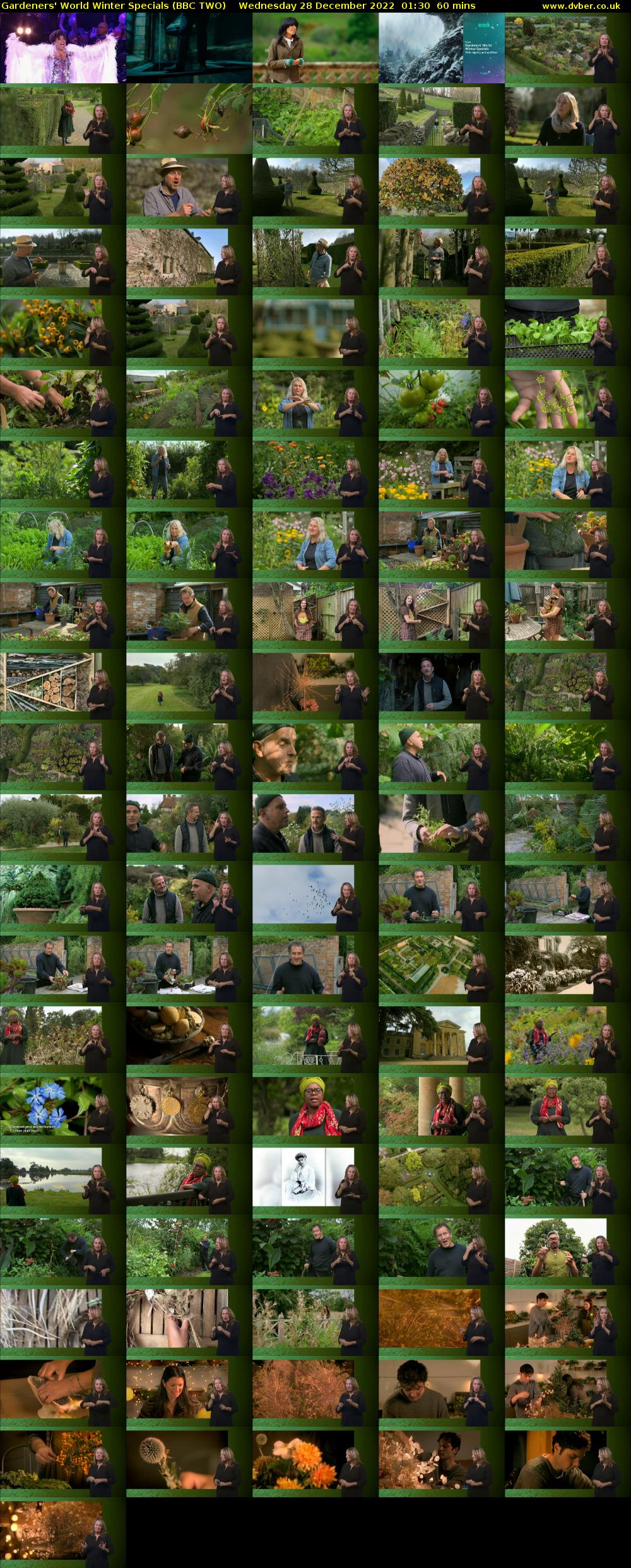Gardeners' World Winter Specials (BBC TWO) Wednesday 28 December 2022 01:30 - 02:30