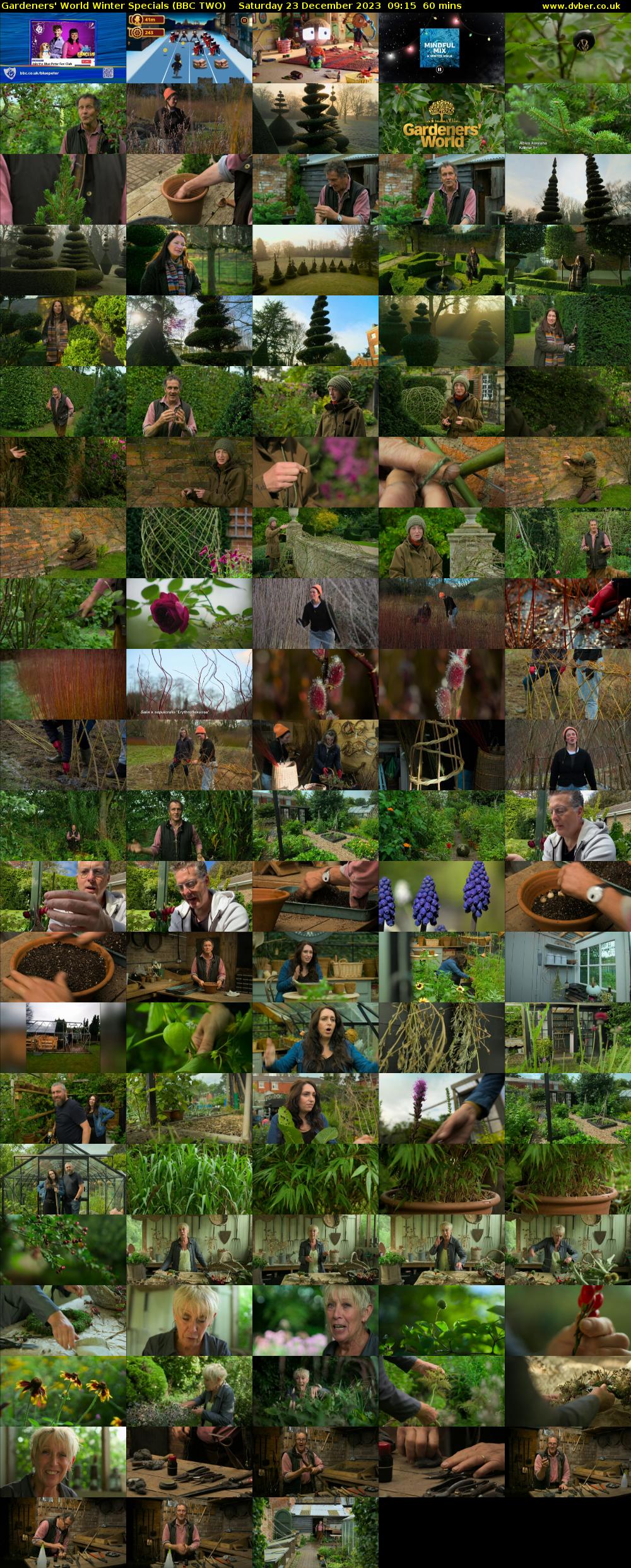 Gardeners' World Winter Specials (BBC TWO) Saturday 23 December 2023 09:15 - 10:15